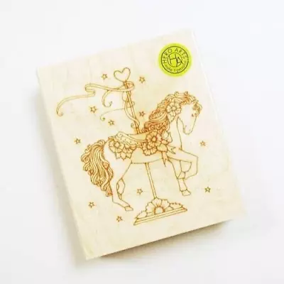 Hero Arts H6355 FLORAL CAROUSEL FILLY Rubber Stamp Wood Mounted New • $6.40