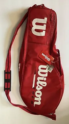 Vintage Wilson Tour Red Tennis Racket Bag (Holds 2-4) Brand New NWT • $75