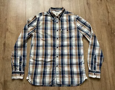 Mens Aigle Check Shirt Long Sleeve Soft Check Size Medium Country Wear • £9.99