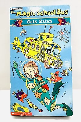 THE MAGIC SCHOOL BUS GETS EATEN VHS Home Video Cassette Tape Free Shipping • $11.99