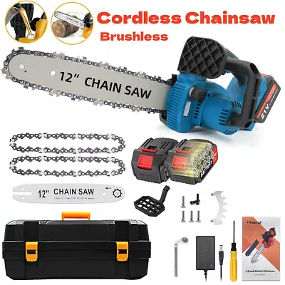 10 -18  Cordless Chainsaw Powerful Electric Wood Cutter Saw Batteries For Makita • £104.49