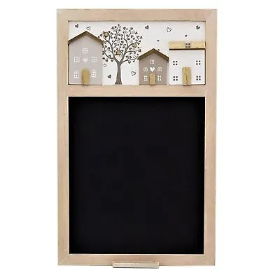 £15.95 • Buy 55cm Wooden Blackboard Shabby Chic House Design Chalkboard Kitchen Memo Board