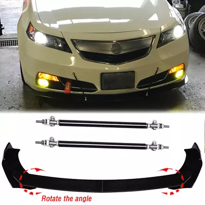 For Acura TL 2008-2014 Front Bumper Lip Splitter Spoiler Body Kit + Strut Rods • $65.11