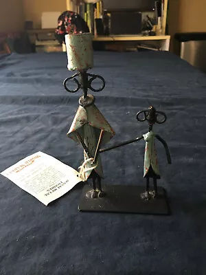 Masai Metal Figures Candle Holder And Figurines Handcrafted In Kenya • £7.30