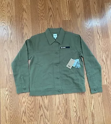 VANS Quick Response Jacket Army Burnt Olive Green Canvas Men Size M VN0A5AR1BOL • $28.99