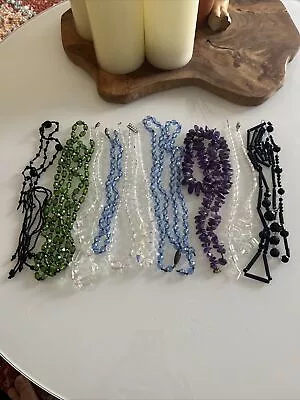 Vintage Art Deco Czech Bohemian Glass Jewelry Repair Lot Of 10 • $29.44