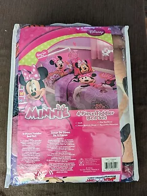 Disney 6090416 Minnie's Fluttery Friends Toddler Bedding Set - Lavender • $32.99