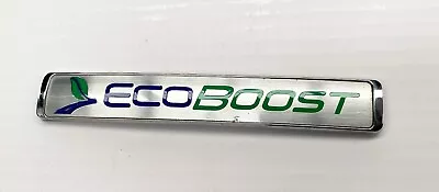 1 X ECO BOOST Boot Fender Badge Emblem Chrome Silver Ford Focus Fiesta Max Puma • $25