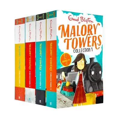 Enid Blyton Malory Towers 4 Books Set 12 Story Collection | Enid Blyton  NEW • £15.99