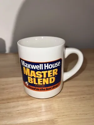 Maxwell House Coffee Cup Mug Master Blend Good To Last Drop Advertising Vintage • $16