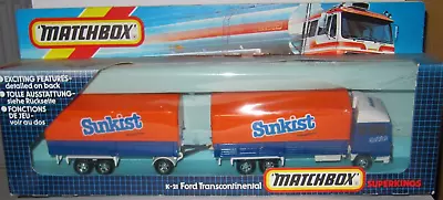 Matchbox Superkings K-21 Ford Transcontinental 'sunkist' Mib • $86.26