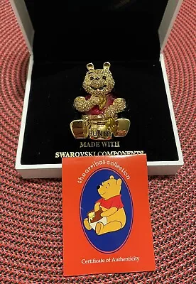 Arribas Brothers Disney Jeweled Crystal Winnie The Pooh W Coa Brand New!!! • $399.99