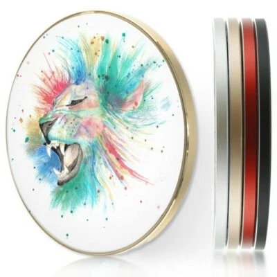 $40.81 • Buy QI Wireless Fast Charger For Apple Iphone 11/XS/8/Samsung S10/S9-Rainbow Lion
