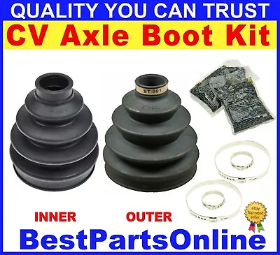 REAR Axle Inner & Outer CV Boot Kit For 02-05 FORD Explorer (4WD) • $35.99