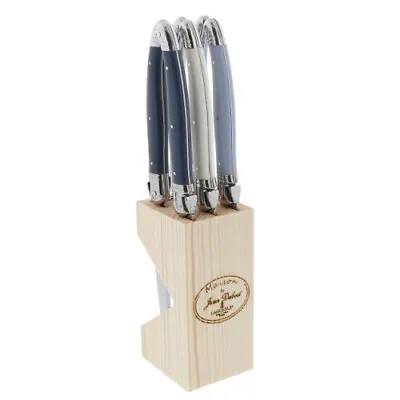 Jean Dubost Laguiole Maison Atelier 6 Piece Steak Knife Block Set • $99.95