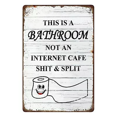 Funny Signs Idea Cute Vintage Sign Home Decor Creative Humorous Wall Table • $26.93