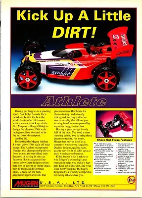 Mugen Athlete RC Cars Vintage 1994 Print Ad Ephemera Wall Art Decor Lot Of 2 • $29.99