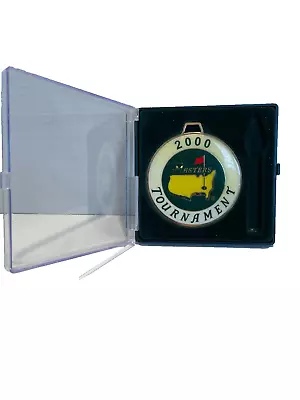 Masters Metal Golf Bag Tag Excellent Condition With Case Gift- Missing Strap • $32