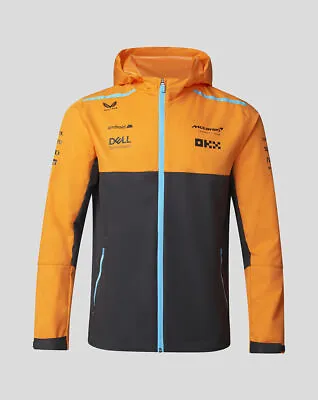 McLaren F1 Official Team Lightweight Rain Jacket Papaya - Waterproof • £89