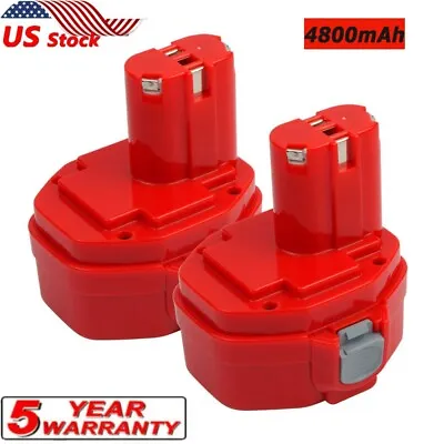 2-Pack For Makita NiMh 12v 4.8Ah Battery 1200 1201 1222 1220 1233 1234 1235 PA12 • $25.89