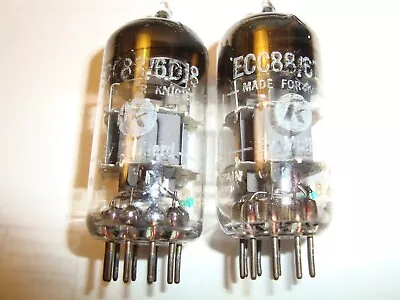 One Matched Pair Of Mullard  ECC88 / 6DJ8 Tubes Labelled Knight Good Ratings • $90