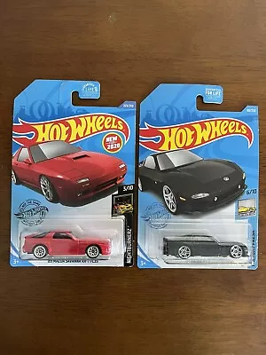 Hot Wheels 95 Mazda RX-7 & 89 Mazda Savanna RX-7 Long Card US Varient • $24.99