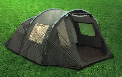 6 Person 2 Bedroom Tunnel Tent With Living Area 6 Birth LARGE TENT • £59.99