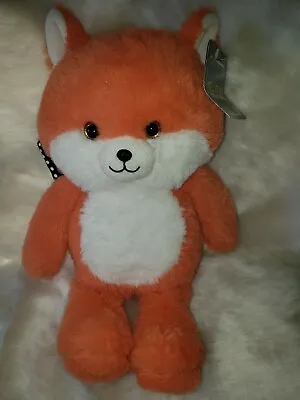 KellyToy Plush Baby Fox With Monarch Butterfly Wings 14  Stuffed Animal Orange • $17.99