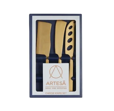 Artesa 3-Piece Set Of Coloured Cheese Knives • £12.95