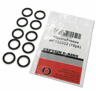 $12.59 • Buy Captain O-Ring - Replacement Electro Freeze HC160502 O-Rings (10 Pack)