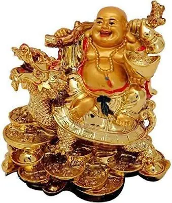 Laughing Buddha Statue Happy Money Lucky Fengshui Home Decor Figurine NEW • £11.99