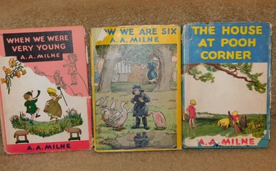 $12.99 • Buy HBDJ 1950 THE HOUSE AT POOH CORNER Now We Are Six WHEN WE WERE VERY YOUNG Milne