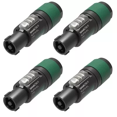 (4 Pack) Neutrik NL4FXX-W-L 4 Pole SpeakON Cable Mount Connector Large 10-16 Mm • $28.99