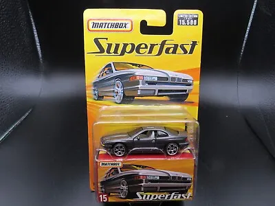 MATCHBOX SUPERFAST BMW 850i GRAY W/OPENING DOORS LIMITED EDITION 1 Of 15500 HTF • $15.50