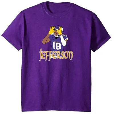 Justin Jefferson Minnesota Vikings Pic T-Shirt Short Sleeve Or Long • $20.99