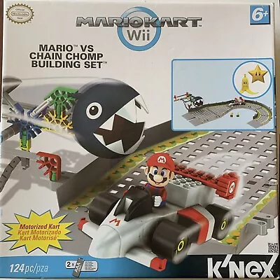 **NEW SEALED** K'Nex Mario Kart Wii Super Mario Vs Chain Chomp Building Set • $60