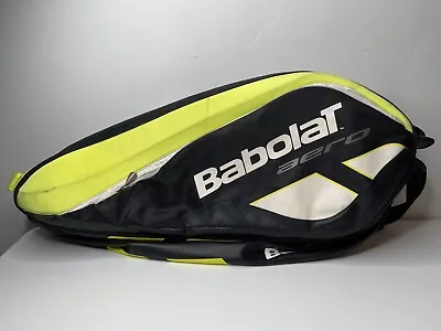 Babolat Aero Tennis Racket Case Storage Bag Strap Used White Black Neon Green • $52.49