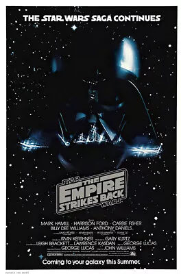 Star Wars: Episode V - Empire Strikes Back - Movie Poster (Vader) (27  X 40 ) • $15.99