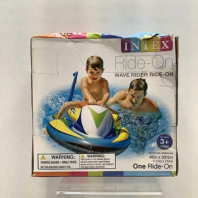 Intex Kids Wave Rider Ride On 57520EP Multicolor Pool Jet Ski Float Raft 3+ Yrs • $14.99