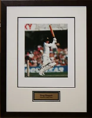 $165 • Buy Australian Cricket Great Greg Chappell Signed Photo Framed