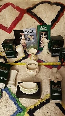 £69.95 • Buy Lot Of 7x Belleek Items - All Mint - Several Boxed W Leaflets Etc.