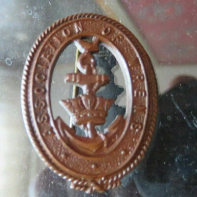 £12.50 • Buy Wrns -royal Navy - Bronze Wrns Association Brooch - All Ok
