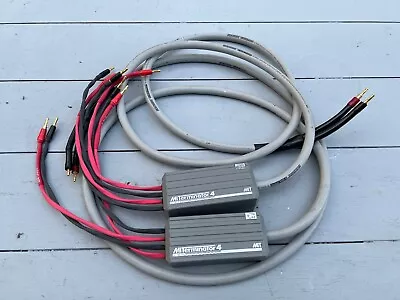 Pair MIT Terminator 4 Bi-wire Speaker Cables 8 Feet Made In USA Bananas • $360