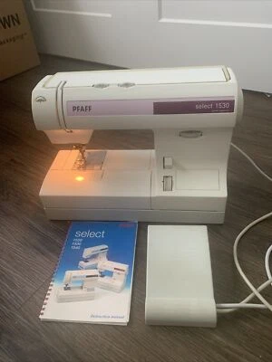 $200 • Buy PFAFF Select 1530 Sewing Machine With Foot Controller And Accessories -Tested!