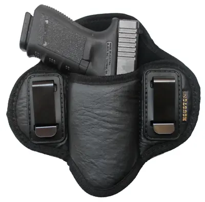 Tactical Pancake Concealed Carry IWB Gun Holster Houston Leather - Choose Model • $28.95
