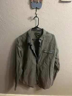 Cabela's Men's Heavy Shirt Button Front 2XL Pockets Gray • $13.30