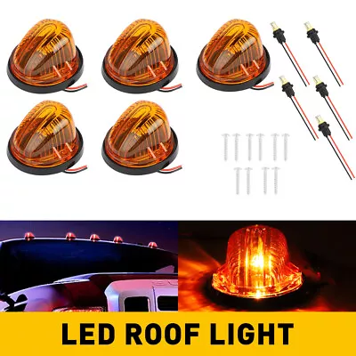 5Pcs For 73-87 Chevy GMC C/K Series Top Roof Cab Lights Amber Marker + 194 LED • $23.99