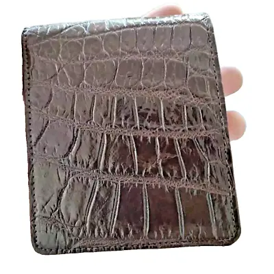 Wallet Genuine REAL CROCODILE Alligator Skin Leather Man Bifold Trifold Biker • $39.15