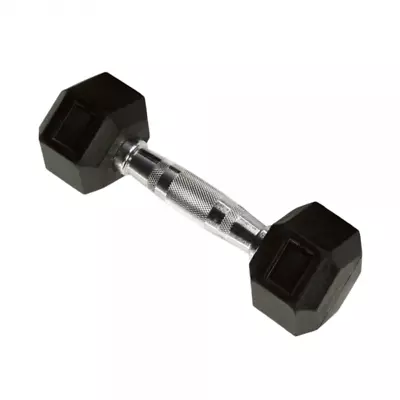 7kg Hex Rubber Coated Dumbbell • $29.95