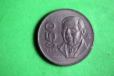 ESTATE FIND 1985 - Mexic 50 Pesos Juarez Eagle Coin! #N00051 • $7